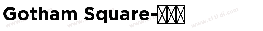 Gotham Square字体转换